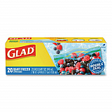 Zipper Food Storage Plastic Bags, Freezer Bags, Quart Size, 7.75 x 8.44, Clear, 20 Bags/Box, 12 Boxes/Carton (57035)