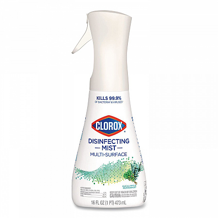 Disinfecting Mist, Eucalyptus Peppermint Scent, 16 oz Spray Bottle (60152)