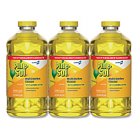 CloroxPro Multi-Surface Cleaner Concentrated, Lemon Fresh Scent, 80 oz Bottle, 3/Carton (60607CT)