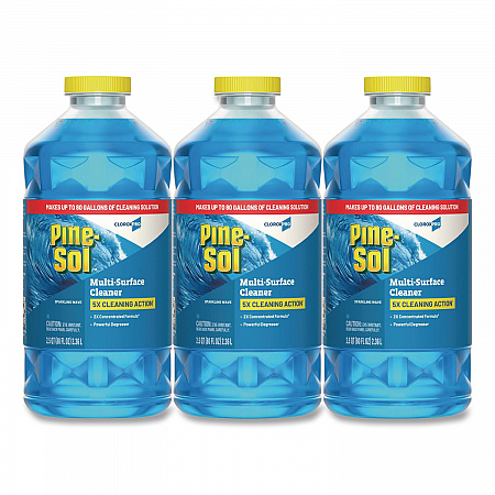 CloroxPro Multi-Surface Cleaner Concentrated, Sparkling Wave Scent, 80 oz Bottle, 3/Carton (60609CT)