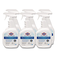 Bleach Germicidal Cleaner, Unscented, 32 oz Spray Bottle, 6/Carton (68970)