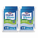 Handi Wipes, 21 x 11, Blue, 36 Wipes/Pack, 4 Packs/Carton (78225)