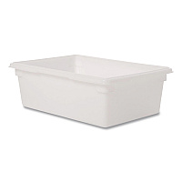 Food/Tote Boxes, 12.5 gal, 18 x 9 x 9, Plastic, White (FG350000WHT)