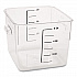 SpaceSaver Square Containers, 6 qt, 8.8 x 8.75 x 7, Plastic, Clear (FG630600CLR)