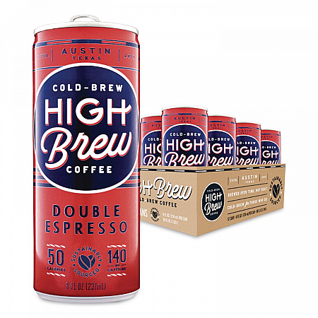 Cold Brew Coffee + Protein, Double Expresso, 8 oz Can, 12/Pack (00500)