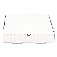 Corrugated Pizza Boxes, 12 x 12 x 1.97, White/Brown, 50/Carton (FPPBF12W)