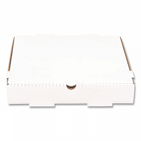 Corrugated Pizza Boxes, 12 x 12 x 1.97, White/Brown, 50/Carton (FPPBF12W)