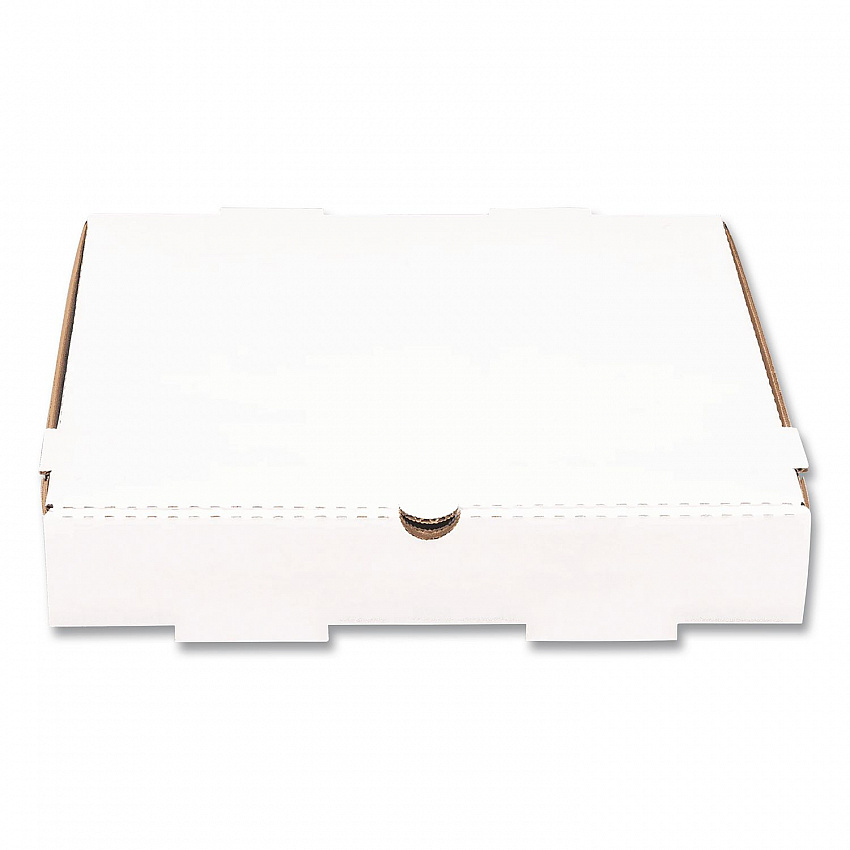 Corrugated Pizza Boxes, 12 x 12 x 1.97, White/Brown, 50/Carton (FPPBF12W)