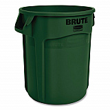 Vented Round BRUTE Container, 20 gal, Resin, Dark Green (FG262000DGRN)