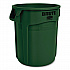 Vented Round BRUTE Container, 20 gal, Resin, Dark Green (FG262000DGRN)