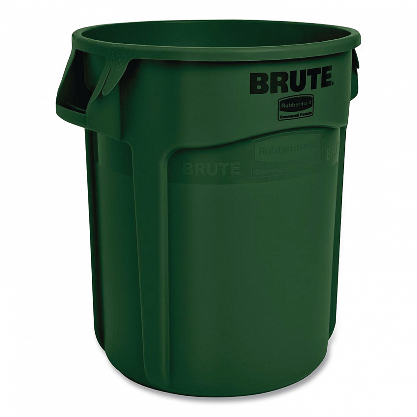 Vented Round BRUTE Container, 20 gal, Resin, Dark Green (FG262000DGRN)