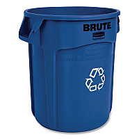 BRUTE Recycling Container, 20 gal, Resin, Blue (FG262073BLUE)