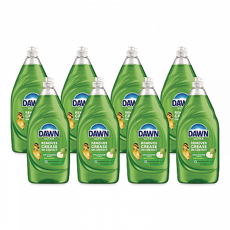 Ultra Liquid Dish Detergent, Apple Blossom Scent, 38 oz Bottle, 8/Carton (20711)