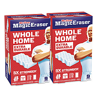 Magic Eraser, 4.6 x 0.9, 2.2" Thick, White, 9/Box, 2 Boxes/Carton (22880CT)