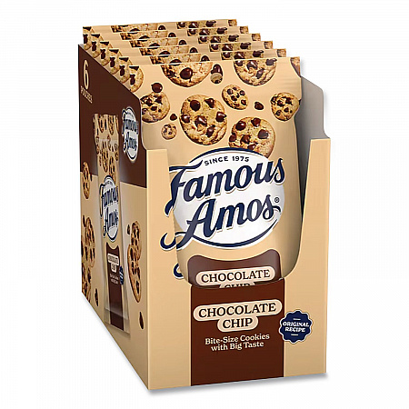 Cookies, Original Recipe Chocolate Chip, 2 oz Bag, 6/Box (05907)