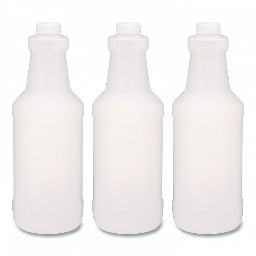 Spray Bottles, 24 oz, Clear, 3/Pack (721707)