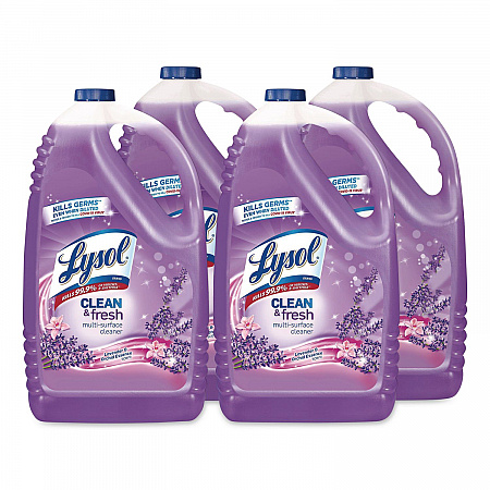 Clean and Fresh Multi-Surface Disinfectant Cleaner, Lavender and Orchid Essence, 144 oz Bottle, 4/Carton (88786)