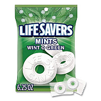 Hard Candy Mints, Wint-O-Green, Individually Wrapped, 6.25 oz Bag (88504)