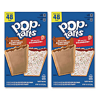 Pop Tarts, Brown Sugar Cinnamon/Strawberry, 2/Pouch, 24 Pouches Box, 2 Boxes/Carton (60004083)
