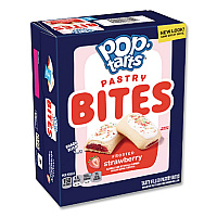 Pop Tarts Bites, Frosted Strawberry, 3.5 oz Bag, 6/Carton (25069)