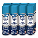 Stainless Steel Cleaner and Polish, 15 oz Aerosol Spray, 12/Carton (1000058639)