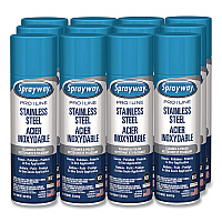 Stainless Steel Cleaner and Polish, 15 oz Aerosol Spray, 12/Carton (1000058639)