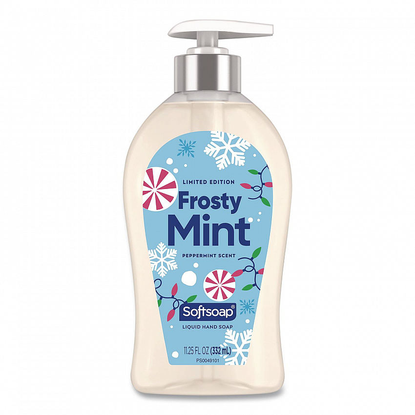 Limited Edition Frosty Mint Liquid Hand Soap, Peppermint Scent, 11 oz Pump Bottle (61023761)