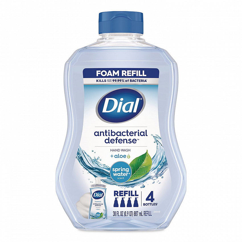 Antibacterial Defense Foaming Hand Soap, Spring Water Scent, 30 oz Refill Bottle (35087EA)