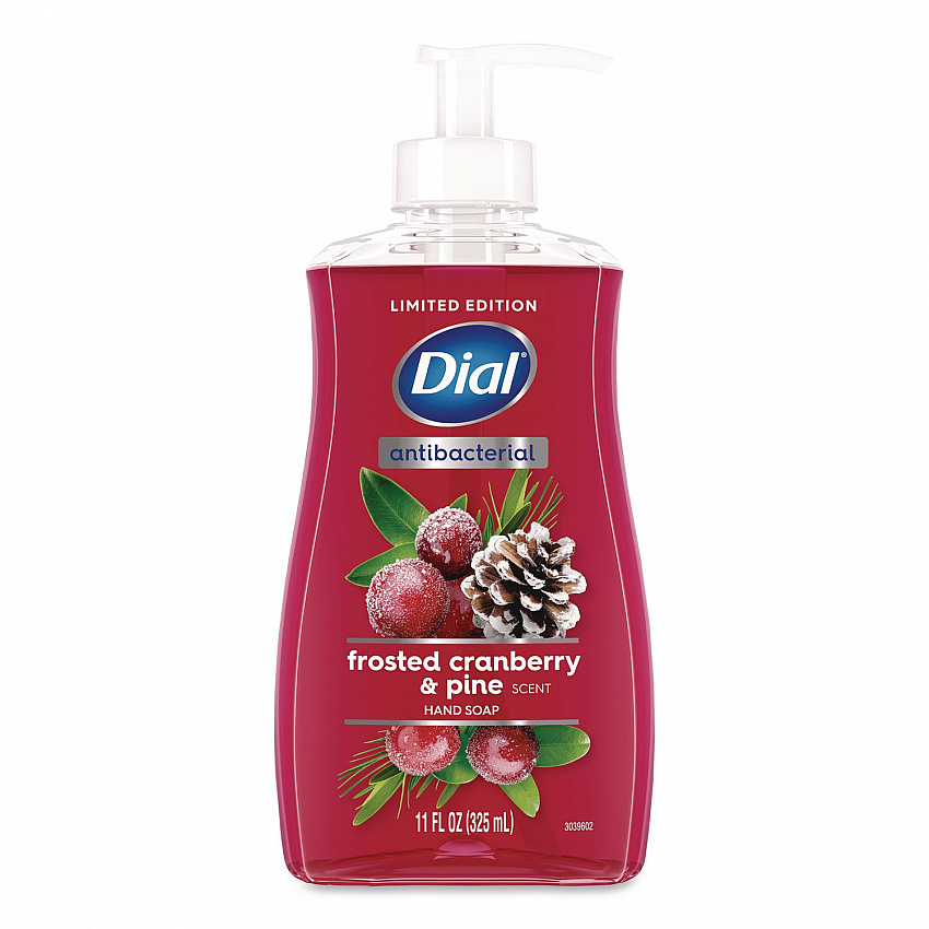 Antibacterial Liquid Hand Soap, Limited Edition, Frosted Cranberry and Pine Scent, 11 oz Pump Bottle (1700035953)