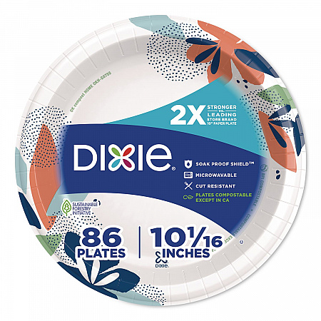 Paper Plates with Soak-Proof Shield, 10