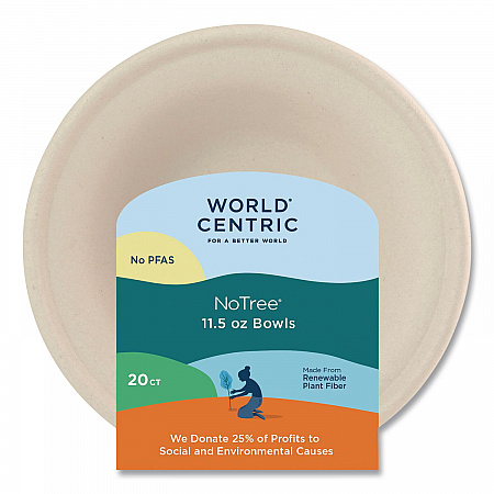 Fiber Bowls, 20 oz, 6 x 6 x 1.7, Natural, 20/Pack (BORTSCU11)