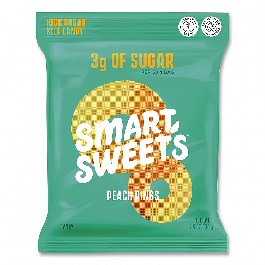 Peach Rings Candy, 1.8 oz Packet, 12/Box (SMW20055)