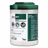 Sani-HP1 Germicidal Wipes, 5 x 6, Unscented, White, 275 Wipes/Canister (P62572)