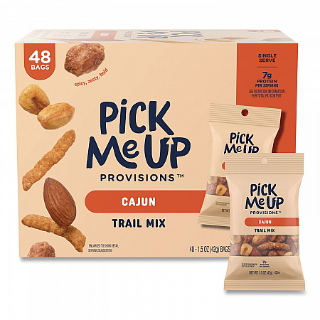 Cajun Trail Mix, 1.5 oz Packet, 48/Box (PM63389)