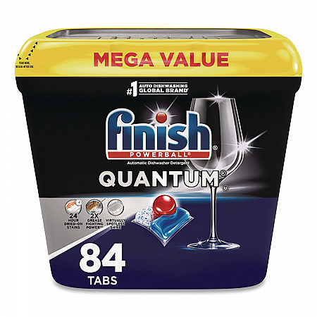 Powerball Quantum Dishwasher Tabs, Fresh Scent, Tub, 84 Tabs (5170099889)