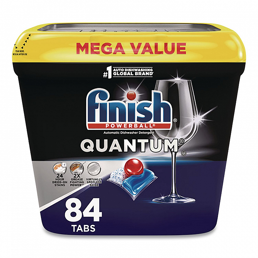 Powerball Quantum Dishwasher Tabs, Fresh Scent, Tub, 84 Tabs (5170099889)