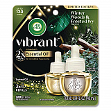 Vibrant Scented Oil Warmer Refill, Limited Edition, Winter Woods and Frosted Ivy, 0.67 oz, 2/Pack (6233803463)
