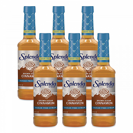 Sugar-Free Coffee Syrup, Brown Sugar Cinnamon, 25.4 oz Bottle, 6/Carton (HFP00696)