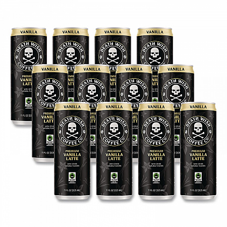 Vanilla Latte Cold Brew Coffee, 11 oz Can, 12/Carton (EWC34373)