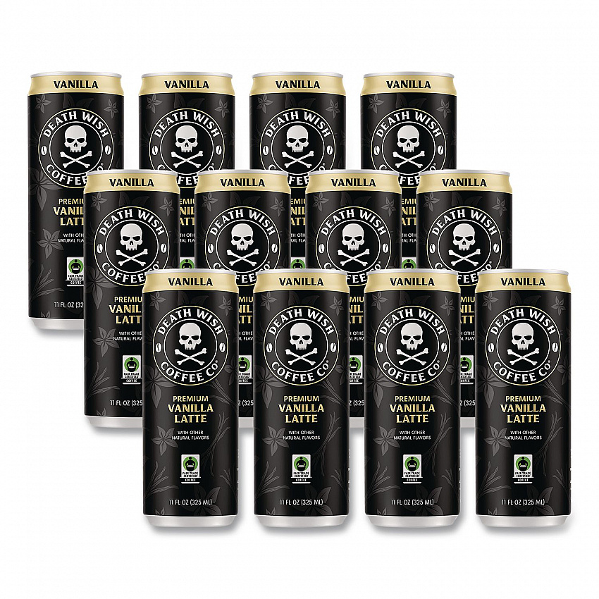 Vanilla Latte Cold Brew Coffee, 11 oz Can, 12/Carton (EWC34373)