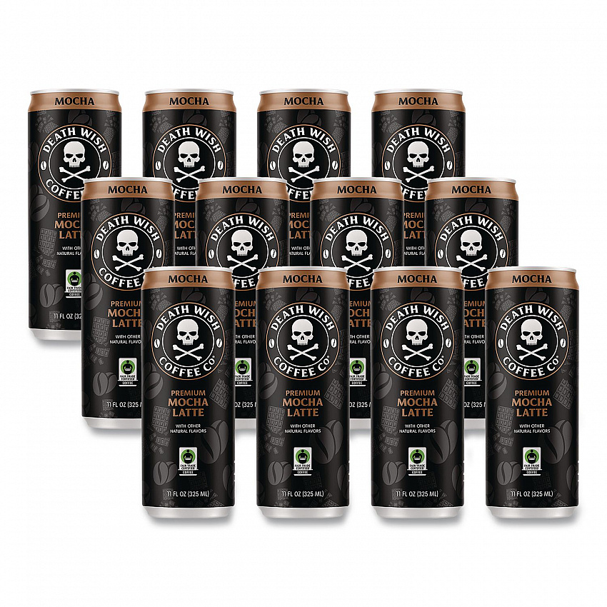Mocha Latte Cold Brew Coffee, 11 oz Can, 12/Carton (EWC34447)