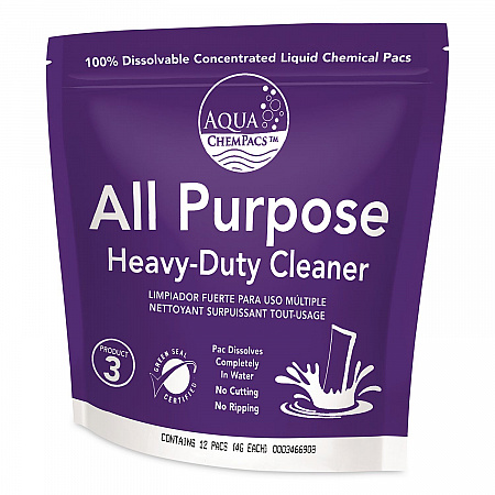 Aqua ChemPacs All Purpose Heavy Duty Cleaner, Lavender Scent, 20 ChemPacs/Bag (9320955EA)