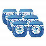 Scent Gems Odor Eliminator, Cool and Clean, Blue, 10 oz Jar, 6/Carton (900228CT)