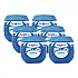 Scent Gems Odor Eliminator, Cool and Clean, Blue, 10 oz Jar, 6/Carton (900228CT)
