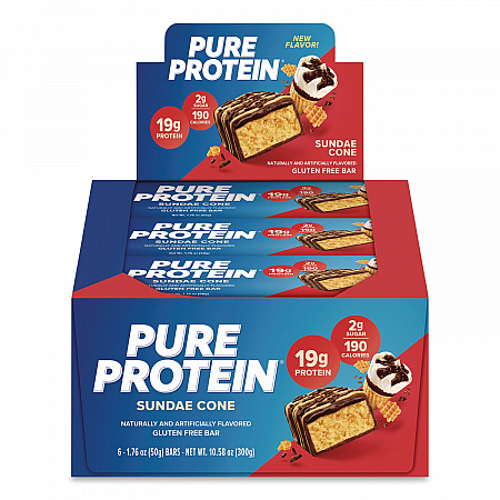 Sundae Cone Protein Bar, 1.76 oz Bar, 6/Box (NRN00113)