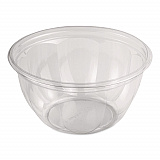 PLA Salad Bowls, 16 oz, 5.4" dia x 2.7"h, Clear, Plastic, 450/Carton (SBCS16)