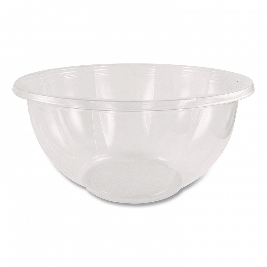 PLA Salad Bowls, 32 oz, 6.7" dia x 3.3" h, Clear, Plastic, 600/Carton (SBCS32)