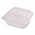 PLA Hinged Clamshells, 19 oz, 5.9 x 6.4 x 3.5, Clear, Plastic, 500/Carton (KLCS6N)