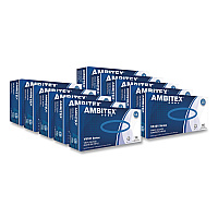 V5101 Series Latex-Free Lightly Powdered Vinyl Gloves, Large, 3 mil Thick, 9" Long, Clear, 1,000/Carton (VLG5101CT)