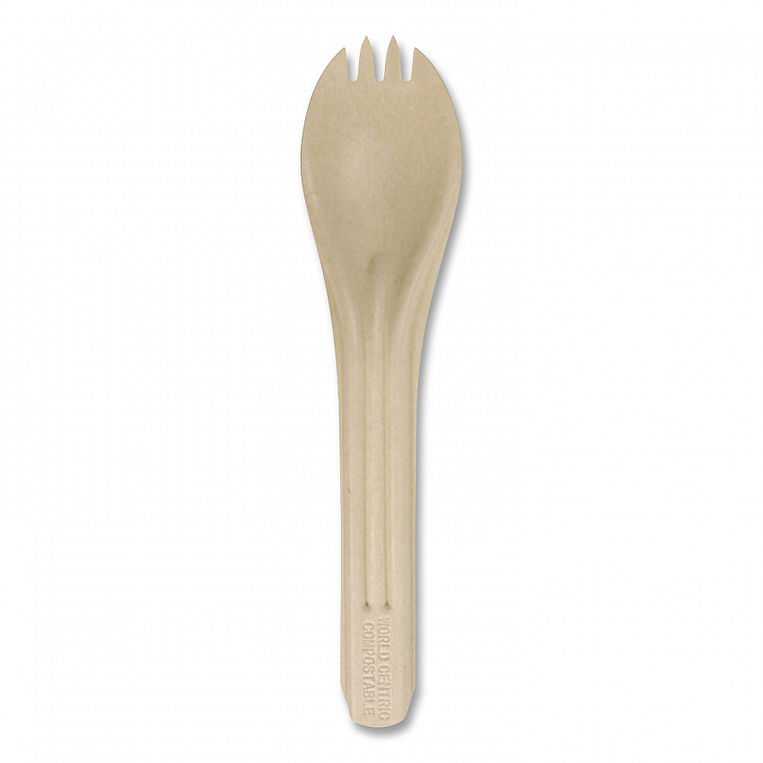 NoTree Cutlery, Light Mediumweight, Spork, Paper, Natural, 1,000/Carton (RKNT6)